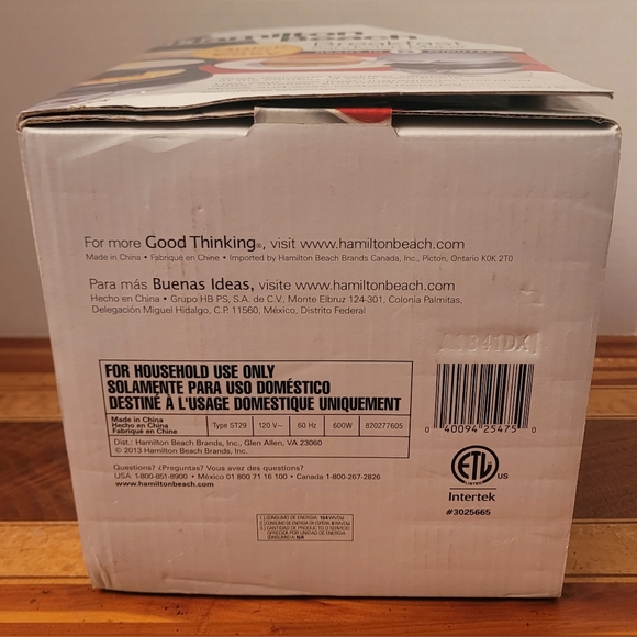 Hamilton Beach Breakfast Sandwich Maker 25475 Silver Single Capability Open Box - Picture 4 of 6